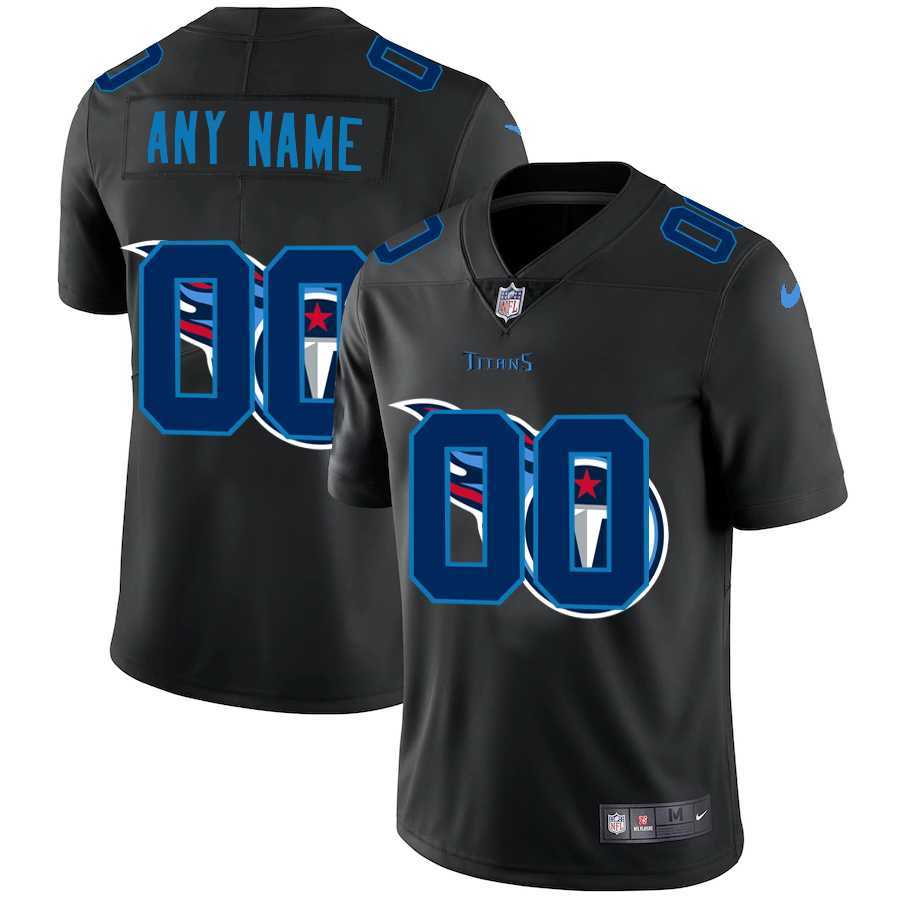 Nike Tennessee Titans Customized Men's Team Logo Dual Overlap Limited Jersey Black,We sell and wholesale Nike Tennessee Titans Customized Men's Team Logo Dual Overlap Limited Jersey Black on line form chian!
